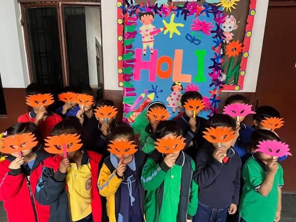 Holi Mask-Making and Celebration